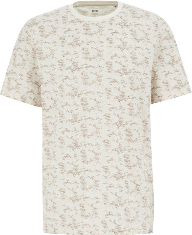 T-shirt - All-over Dessin - Korte Mouwen - Ronde Hals