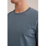 WE Fashion - Heren T-shirt - Grijsblauw - Regular fit - Katoen