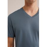 WE Fashion - T-shirt - Grijsblauw - Regular Fit - Katoen