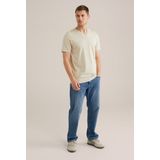 T-shirt - Katoen - Regular Fit - V-hals - Korte Mouwen