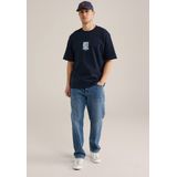 Bikini - Motiefprint - Ronde Hals - Halve Mouw - Losse Pasvorm - Jersey