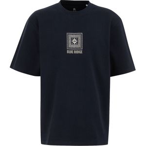 WE Fashion - Blue Ridge - T-shirt - Donkerblauw - Regular Fit