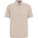 WE Fashion - Slim Polo - Beige - Katoen en Polyester - Korte Mouwen