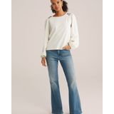 WE Fashion - Seersucker Blouse - Met Borduursels - Dames