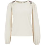 WE Fashion - Seersucker Blouse - Met Borduursels - Dames
