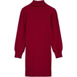 WE Fashion - Jurk - Donkerrood - Knitwear - Knielengte - Lange Mouw