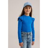 WE Fashion - Longsleeve - Zacht Katoen - Ronde Hals - Speelse Ruches