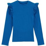 WE Fashion - Longsleeve - Zacht Katoen - Ronde Hals - Speelse Ruches