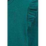 WE Fashion - Geribd T-shirt - Meisjes - Regular Fit - Lange Mouwen