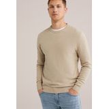 WE Fashion - Regular Fit Trui - Katoen - Structuur