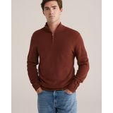 WE Fashion - Schipperstrui - Roestbruin - Regular Fit - Katoen