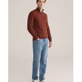 WE Fashion - Schipperstrui - Roestbruin - Regular Fit - Katoen