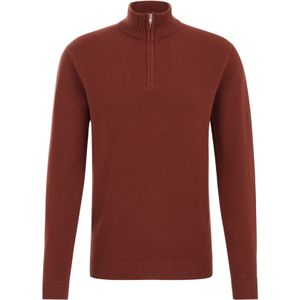 WE Fashion - Schipperstrui - Roestbruin - Regular Fit - Katoen