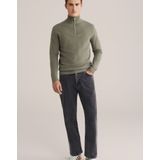 WE Fashion - Regular Fit - Trui met Rits - Katoen