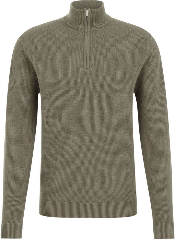 WE Fashion - Regular Fit - Trui met Rits - Katoen