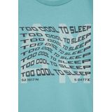 WE Fashion - Pyjamatop - Blauw - Jongens