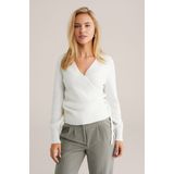 WE Fashion - Dames Omslagvest - Met Structuur