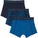 WE Fashion - Blue Ridge - Boxershorts - Donkerblauw - Set van 3