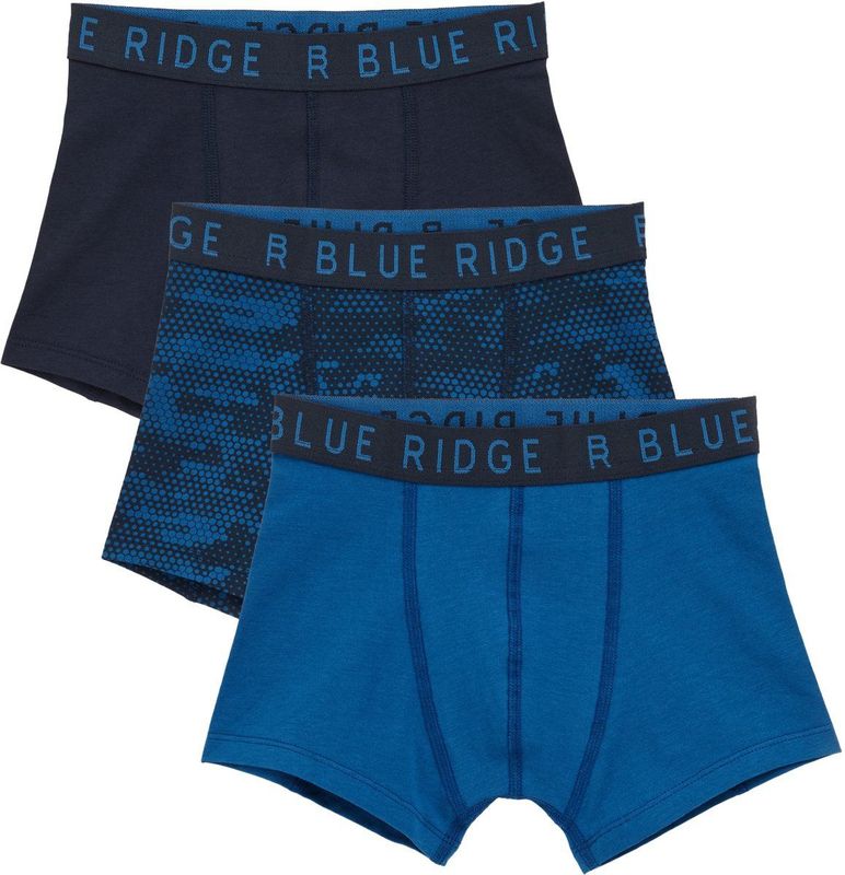 WE Fashion - Blue Ridge - Boxershorts - Donkerblauw - Set van 3