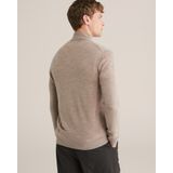 WE Fashion - Trui - Lichtbruin - Aansluitend Model - Opstaande Kraag