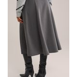 WE Fashion - Midi Rok - Grijs - Uitlopend Model