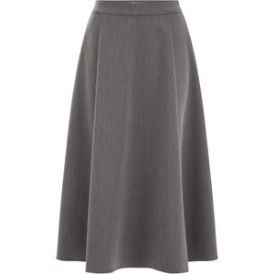 WE Fashion - Midi Rok - Grijs - Uitlopend Model