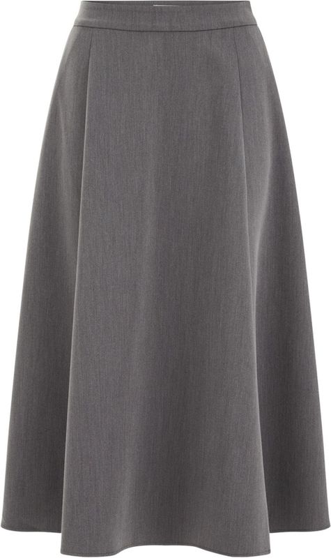 WE Fashion - Midi Rok - Grijs - Uitlopend Model