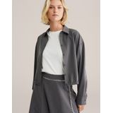 WE Fashion - Cropped Blouse - Grijs