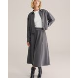 WE Fashion - Cropped Blouse - Grijs