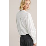WE Fashion - Overhemdblouse - Wit - Met Geïntegreerd Singlet
