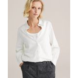 WE Fashion - Overhemdblouse - Wit - Met Geïntegreerd Singlet