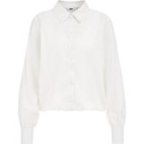 WE Fashion - Overhemdblouse - Wit - Met Geïntegreerd Singlet