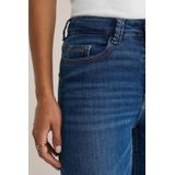 WE Fashion Imitatieleren Skinny Broek Donkerblauw