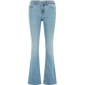 WE Fashion - Blue Ridge - Flared Jeans - Lichtblauw - Lange Lengte