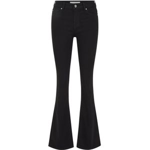 WE Fashion - Blue Ridge - Flared Jeans - Zwart