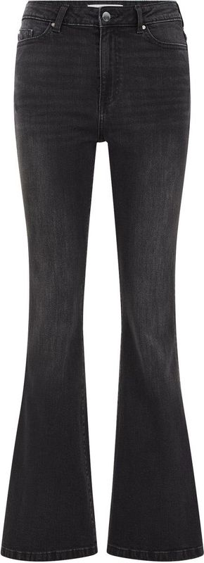 WE Fashion - Blue Ridge - Flared Jeans - Zwart - Denim