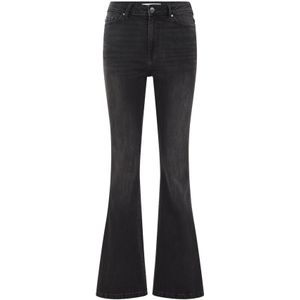 WE Fashion - Blue Ridge - Flared Jeans - Zwart - Denim
