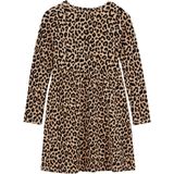 WE Fashion - Jurk - Regular Fit - Katoenmix - Ronde Hals - Elastische Taille