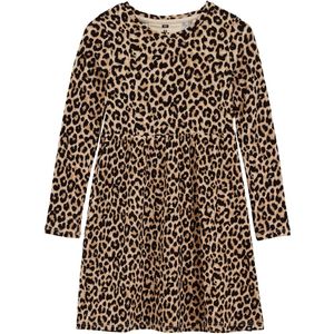 WE Fashion - Jurk - Regular Fit - Katoenmix - Ronde Hals - Elastische Taille