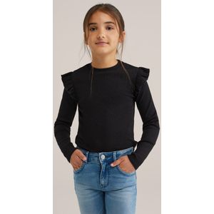 WE Fashion - Geribd T-shirt - 2-pack - Meisjes