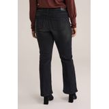 Blue Ridge - Dames Wide Leg Jeans - Zwart - Curve - High Waist - Plus Size Maat: 46