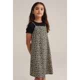 Jerseyjurk - Panterdessin - Verstelbare Spaghettibandjes - Soepel Vallend