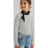 WE Fashion - Geribd T-shirt - Meisjes - Lange Mouwen