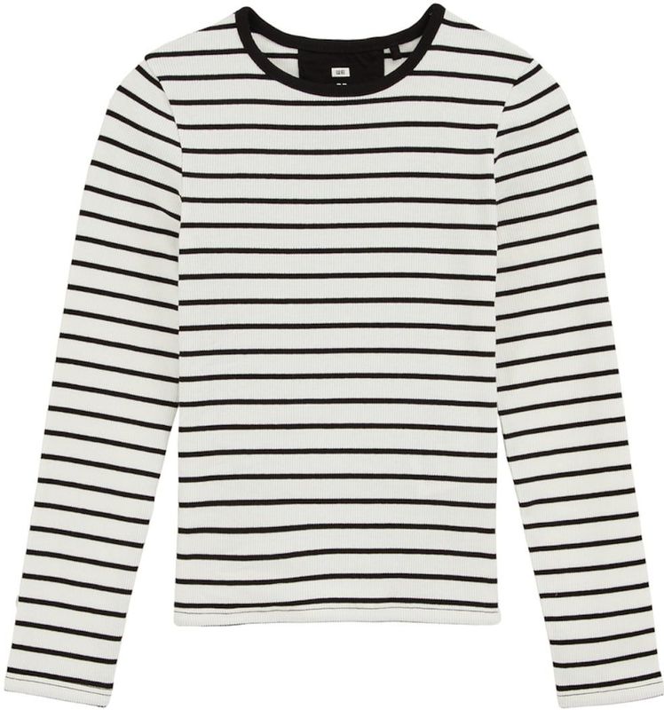 WE Fashion - Geribd T-shirt - Meisjes - Lange Mouwen