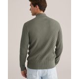 WE Fashion - Gebreide Trui - Olijfgroen - Regular Fit - Lange Mouwen