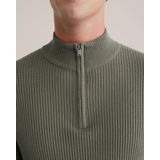 WE Fashion - Gebreide Trui - Olijfgroen - Regular Fit - Lange Mouwen