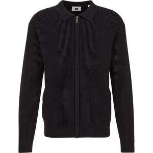 WE Fashion - Cardigan - Zwart - Gebreid - Lange Mouwen