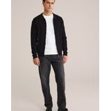 WE Fashion - Cardigan - Zwart - Gebreid - Lange Mouwen