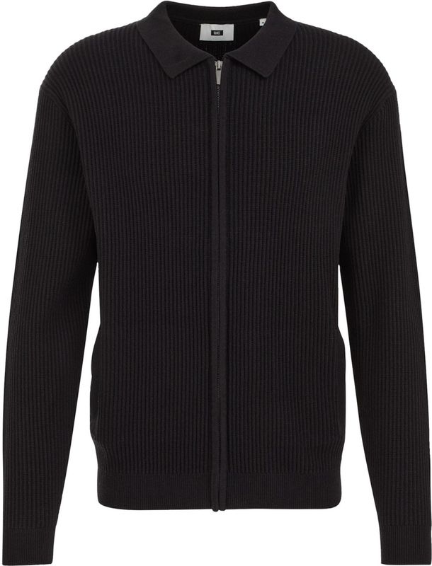 WE Fashion - Cardigan - Zwart - Gebreid - Lange Mouwen