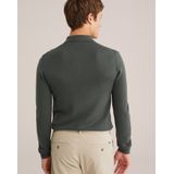 Van Gils - Heren Slim Fit Polo - Donkergroen - Merinowol